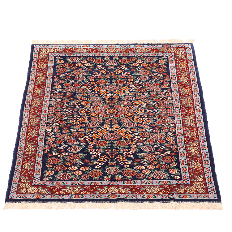 قالیچه هزارگل خراسان چله ابریشم 3304