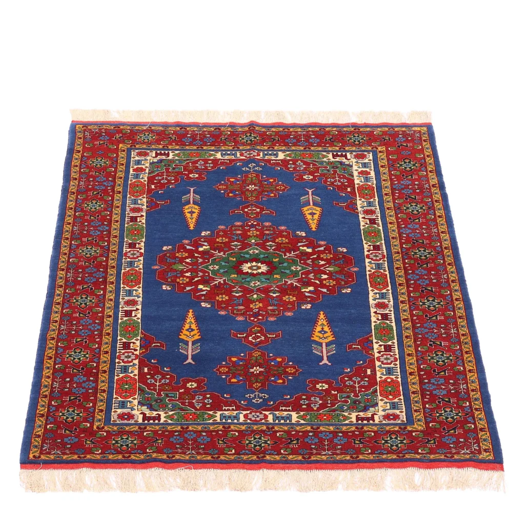 قالیچه خراسان چله ابریشم کد 3311