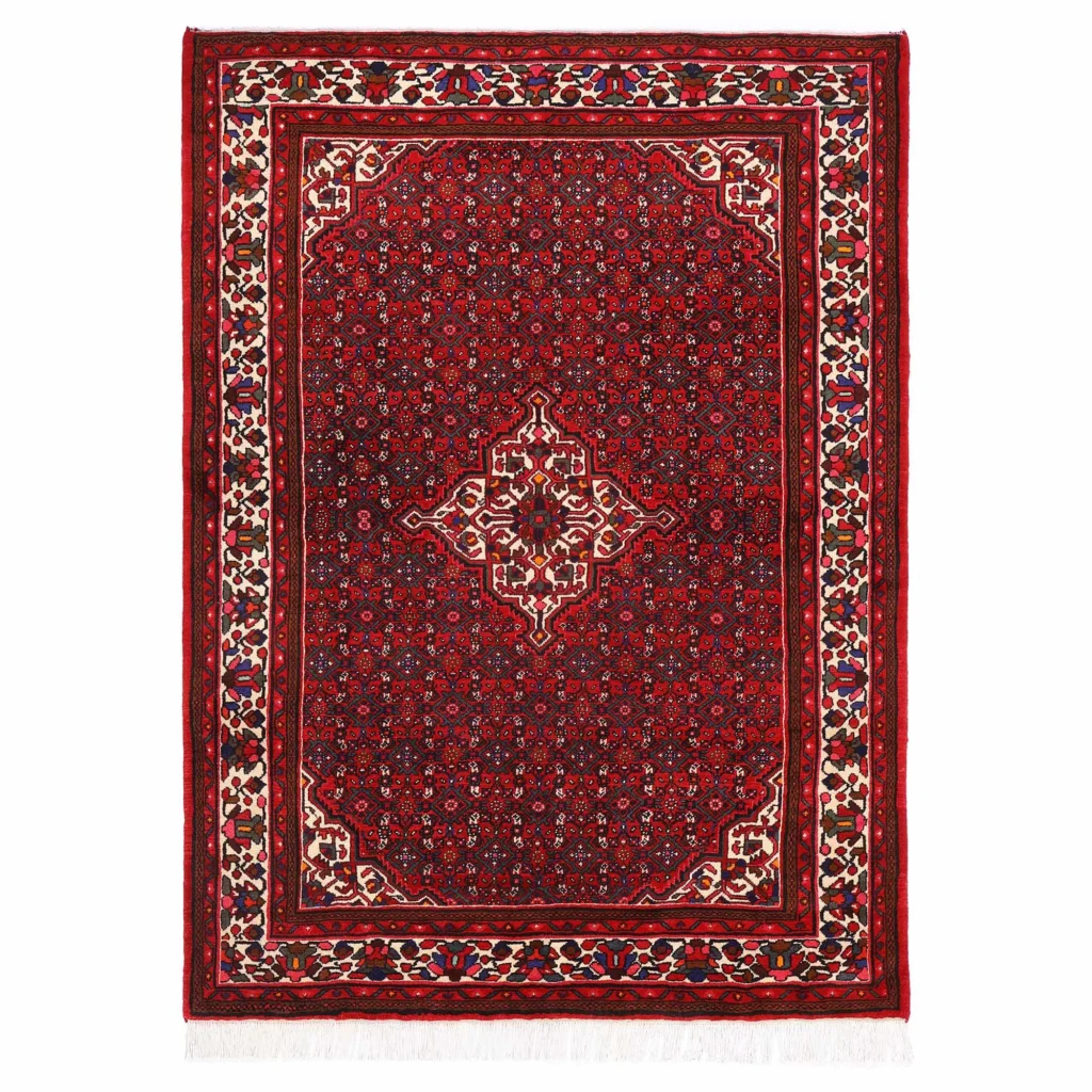 فرش حسین آباد (6.34) متری قرمز